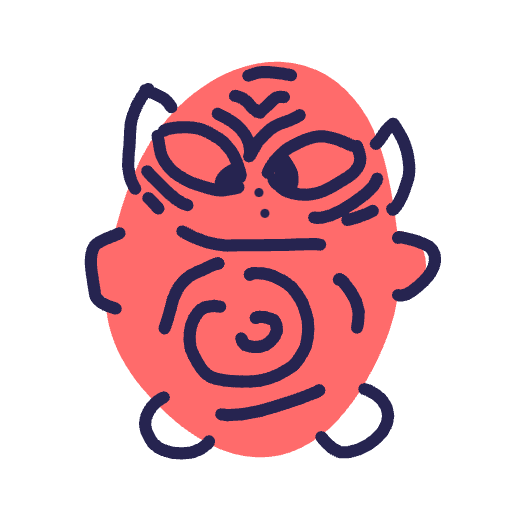 A face drawn in Korea on sayihello