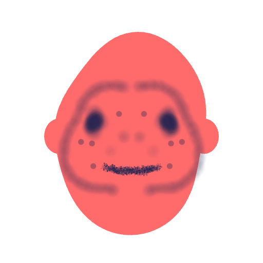 A face drawn in Korea on sayihello