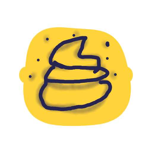 A face drawn in Korea on sayihello — “똥”