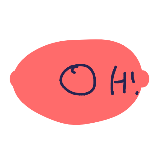 A face drawn in Korea on sayihello — “OH!!”